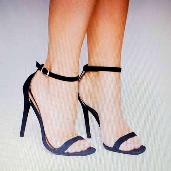 navy blue barely there heels